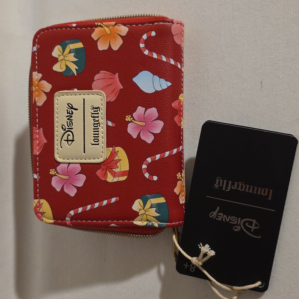 Disney Loungefly Stitch And Angel Christmas Wallet. NWT. 2024 - Picture 4 of 6